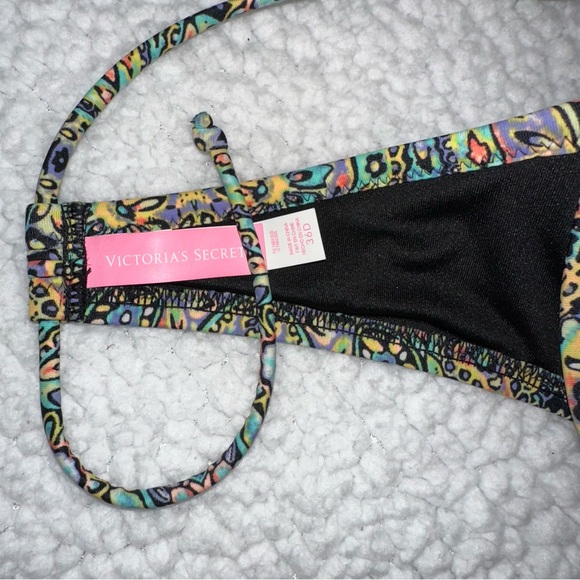 Victoria’s Secret paisley print adjustable tie straps underwire bikini top 36D - Picture 8 of 9